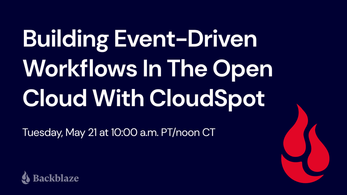 Webinar—Event-Driven Workflows with CloudSpot