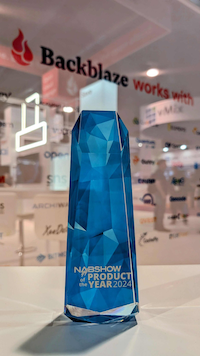 Backblaze Wins NAB 2024 Product of the Year Award